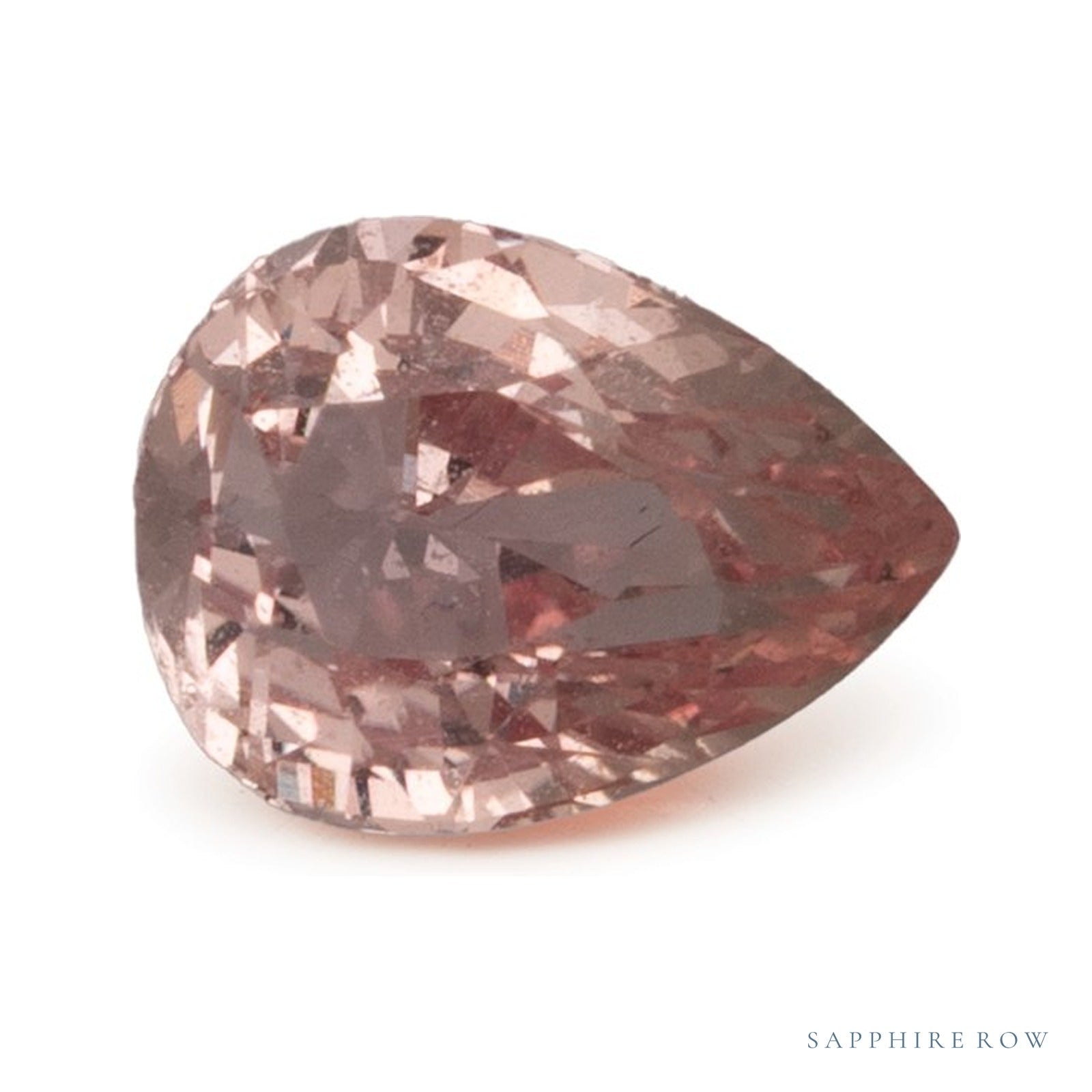1.17 ct natural padparadscha sapphire from Sri Lanka, pear cut | Sapphire Row · cut4
