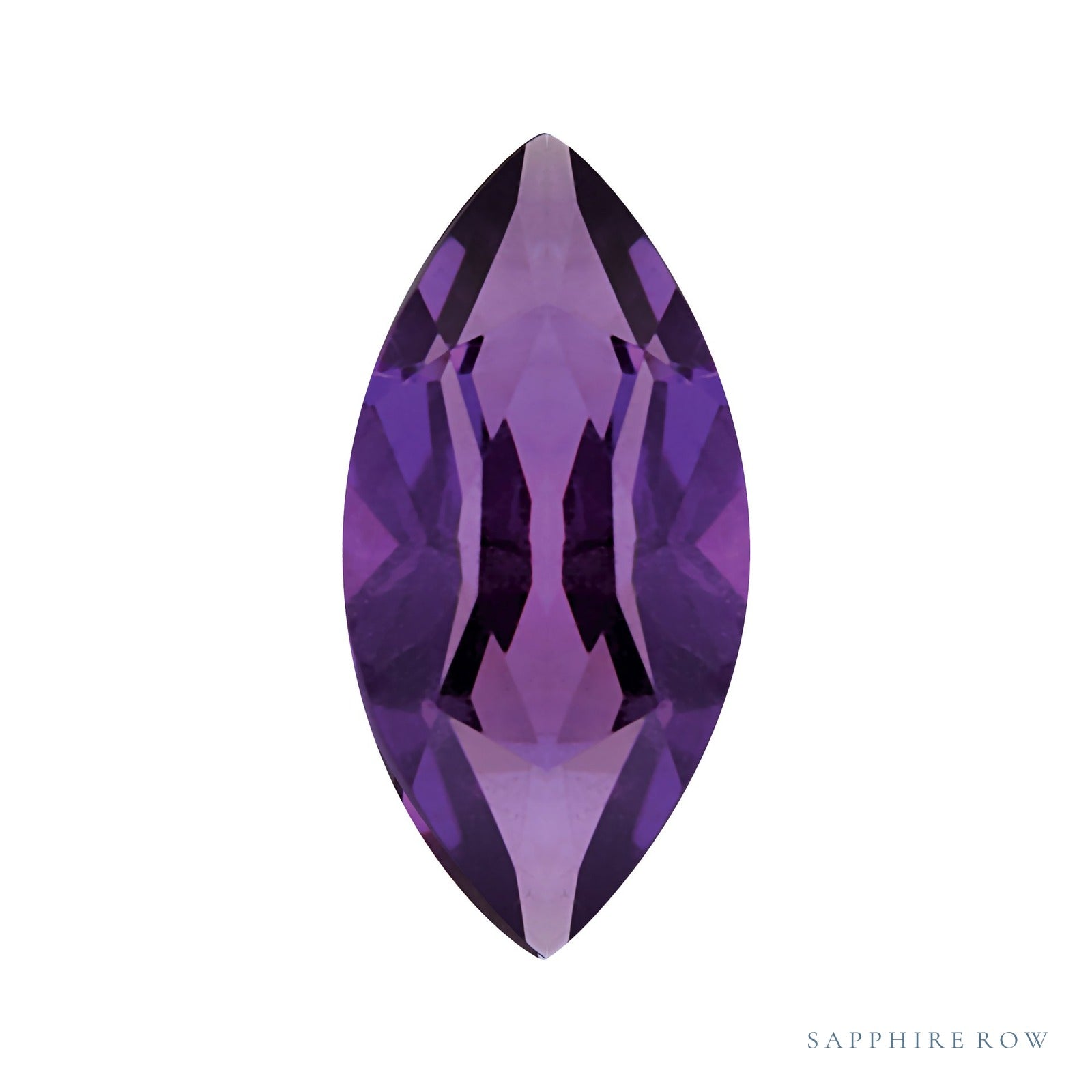 5x2.5 mm natural purple amethyst, marquise cut | Sapphire Row · cut4