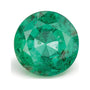 1.15 ct natural green emerald from Zambia, round cut | Sapphire Row · cut7