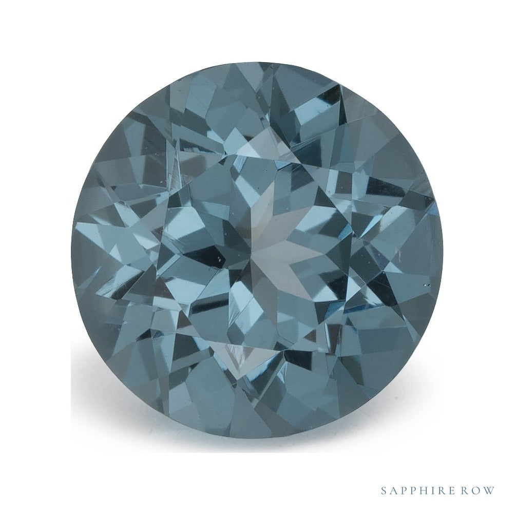 1.15 ct natural gray spinel from Mozambique, round cut | Sapphire Row · cut7