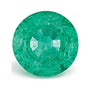 1.14 ct natural green emerald from Zambia, round cut | Sapphire Row · cut7