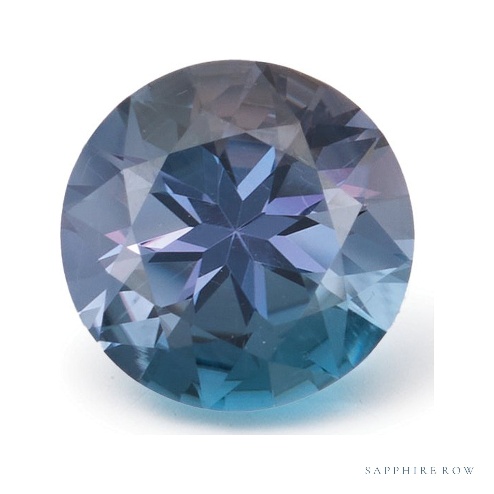 1.14 ct natural bicolor zoisite from Tanzania, round cut | Sapphire Row · cut4