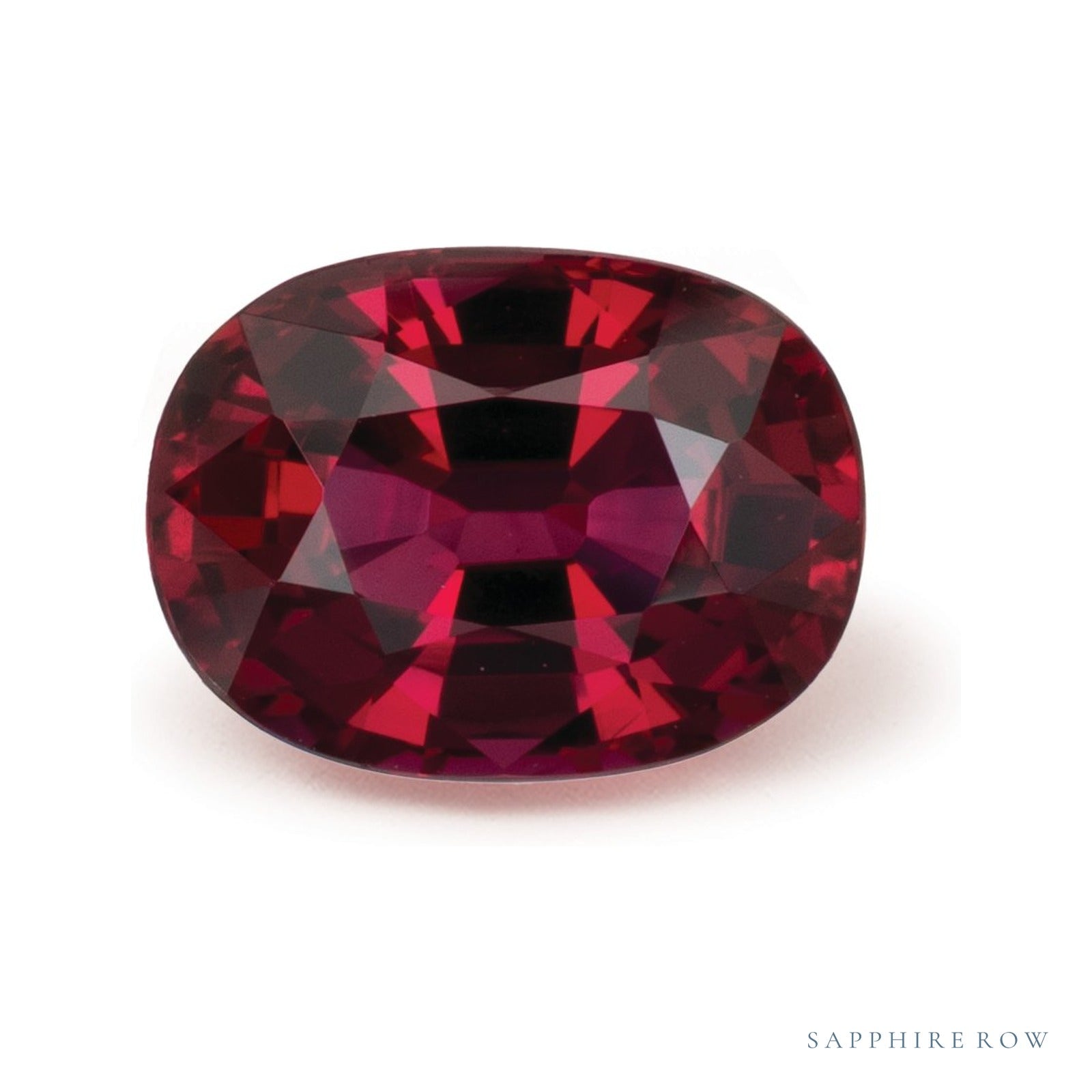 1.13 ct natural red ruby from Mozambique, oval cut | Sapphire Row · cut4