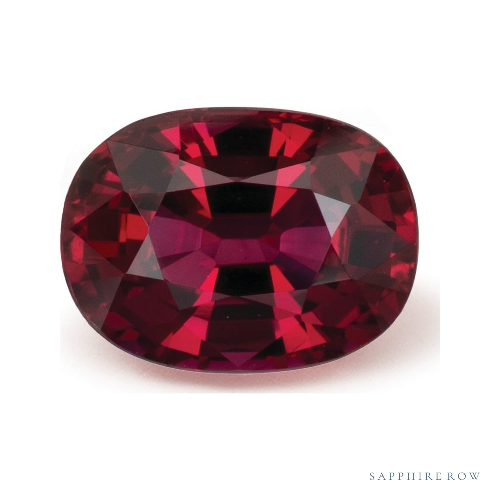 1.13 ct natural red ruby from Mozambique, oval cut | Sapphire Row · cut4