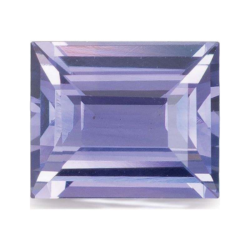 1.12 ct natural purple sapphire from Sri Lanka, straight baguette cut | Sapphire Row · cut7