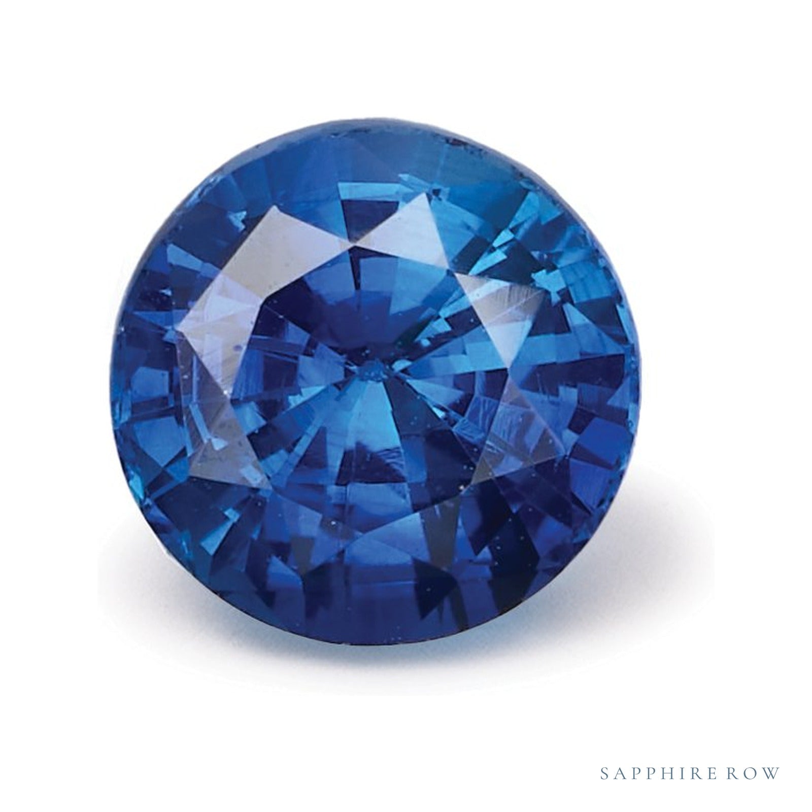 1.11 ct natural blue sapphire from Sri Lanka, round cut | Sapphire Row · cut4