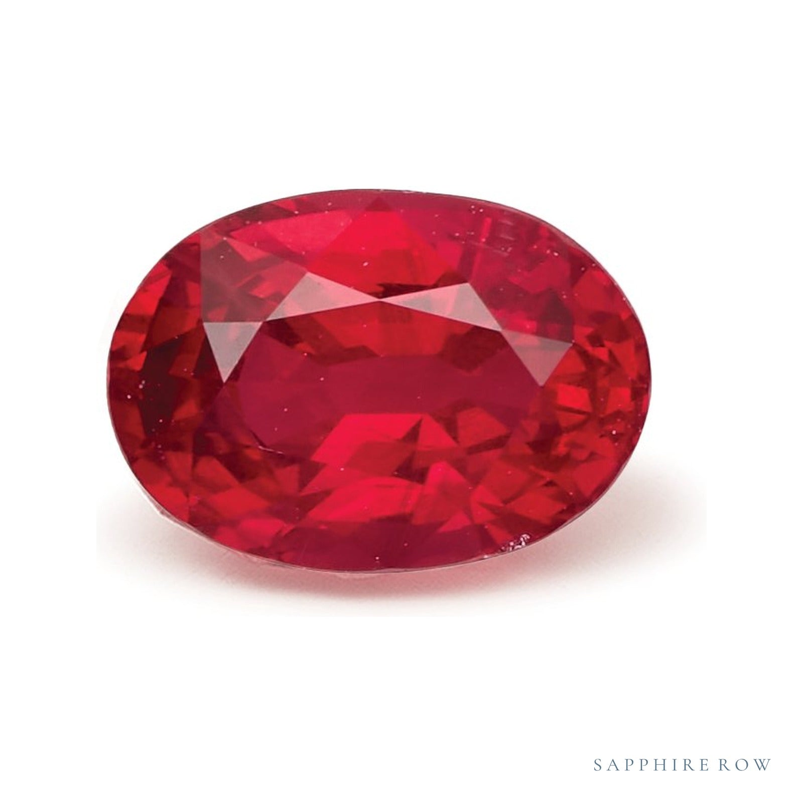 1.11 ct natural red ruby from Mozambique, oval cut | Sapphire Row · cut4