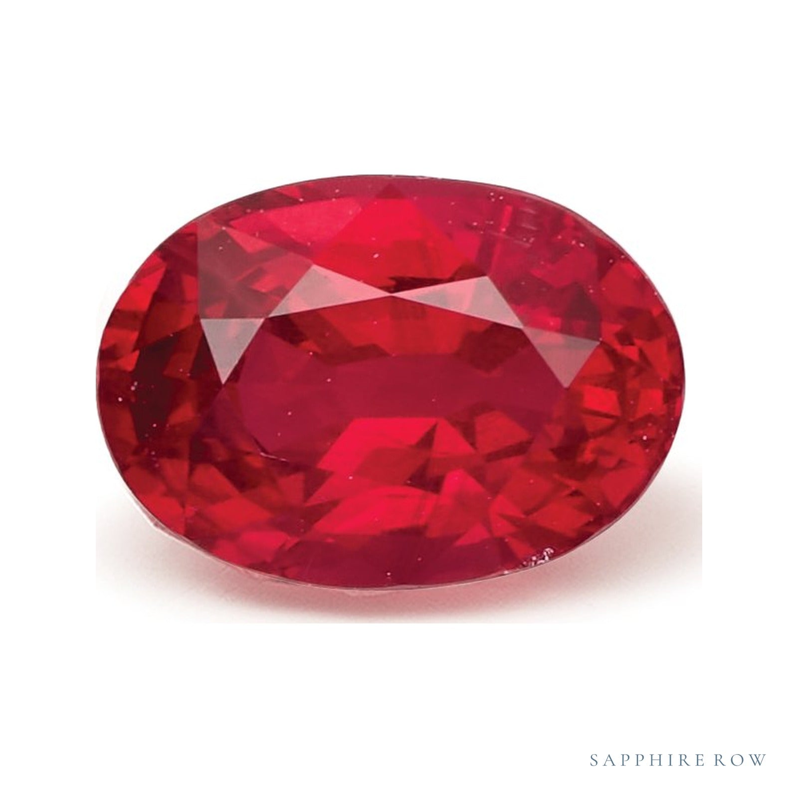 1.11 ct natural red ruby from Mozambique, oval cut | Sapphire Row · cut4