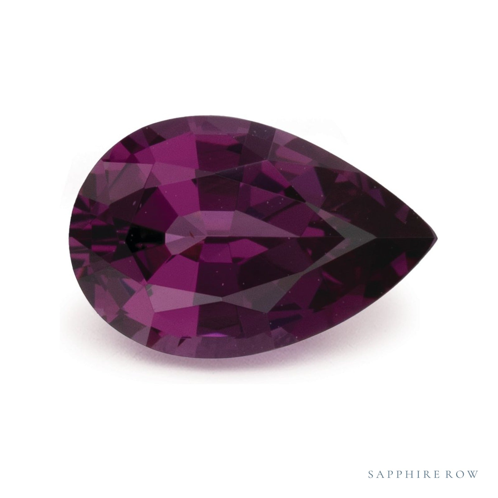 1.11 ct natural purple garnet from Mozambique, pear cut | Sapphire Row · cut4