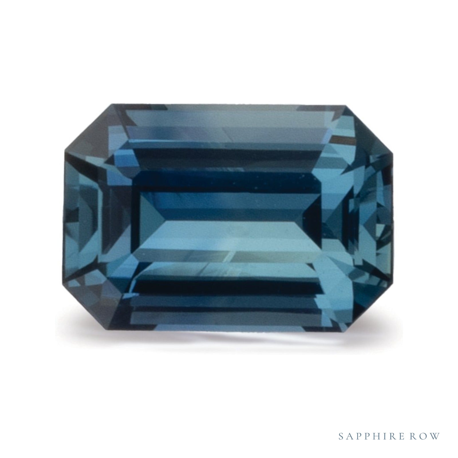 1.11 ct natural blue sapphire from Madagascar, emerald cut | Sapphire Row · cut4