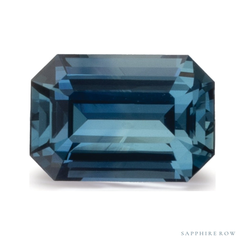 1.11 ct natural blue sapphire from Madagascar, emerald cut | Sapphire Row · cut7
