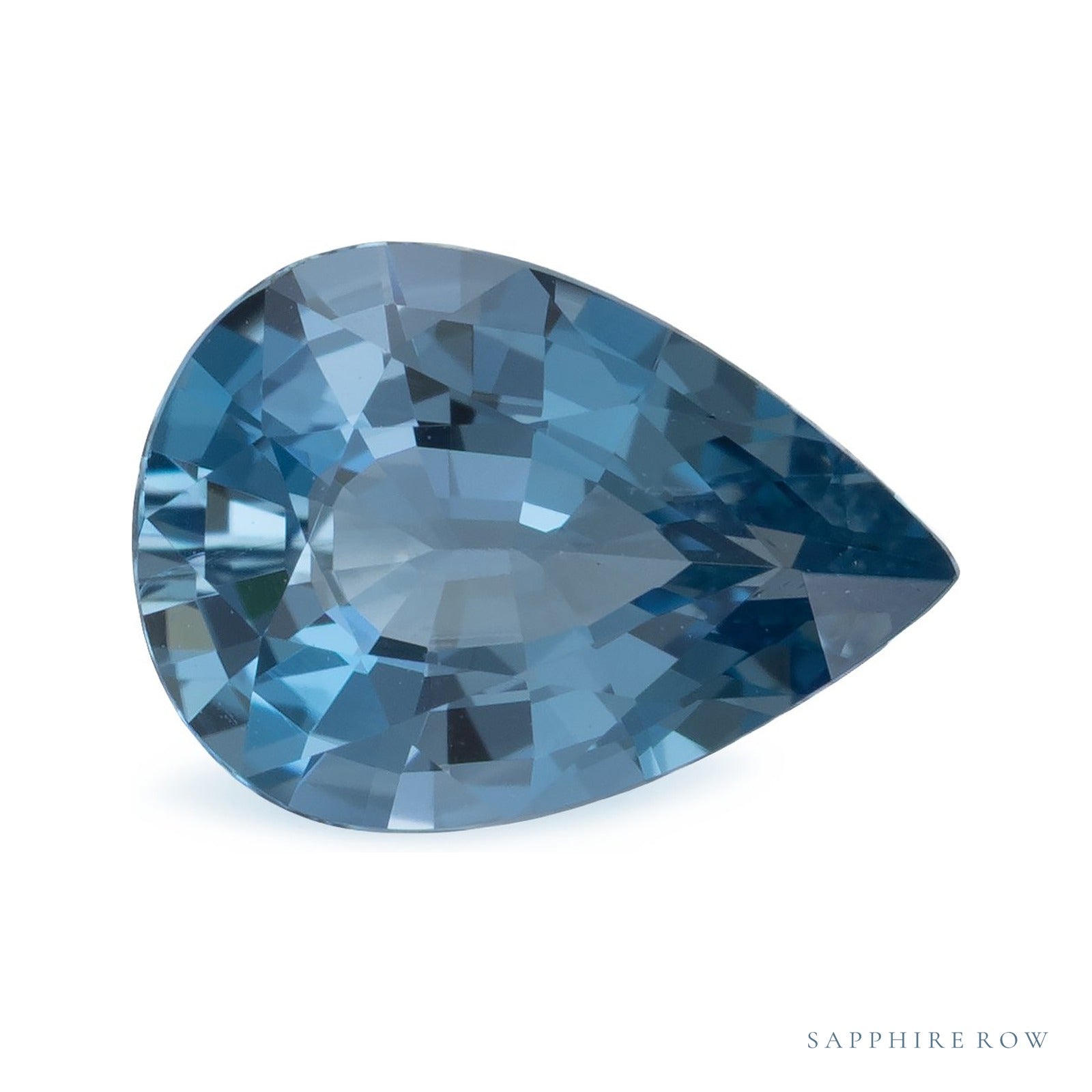 1.10 ct natural blue aquamarine from Madagascar, pear cut | Sapphire Row · cut4