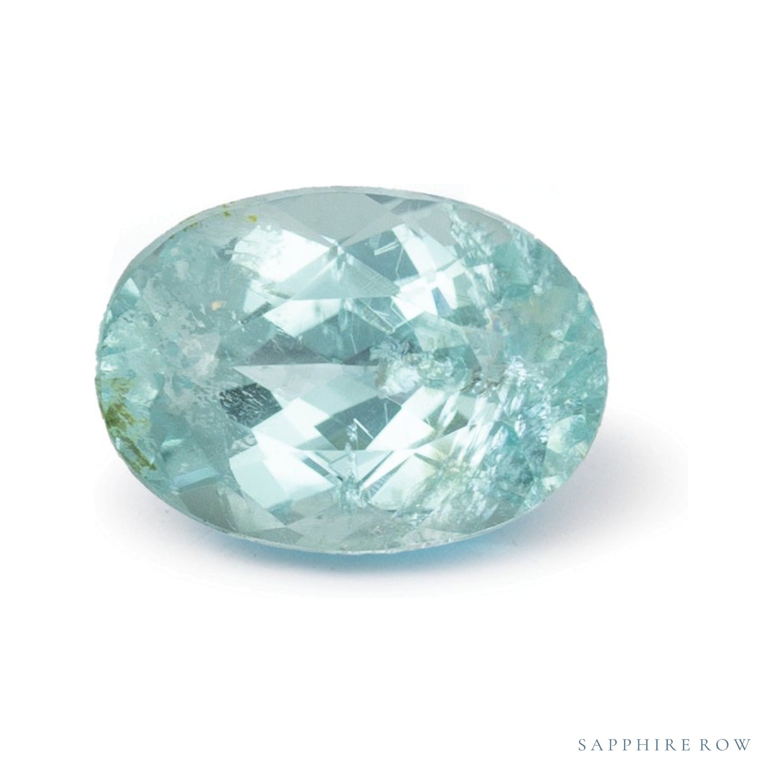 1.10 ct natural blue tourmaline from Mozambique, oval cut | Sapphire Row · cut4