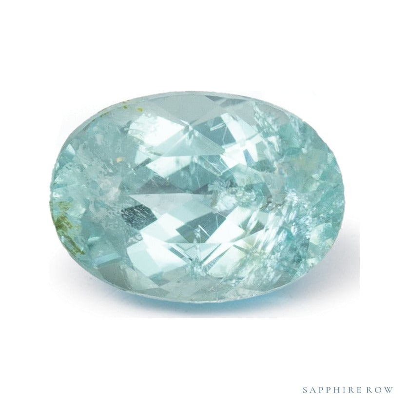 1.10 ct natural blue tourmaline from Mozambique, oval cut | Sapphire Row · cut4 · cut5