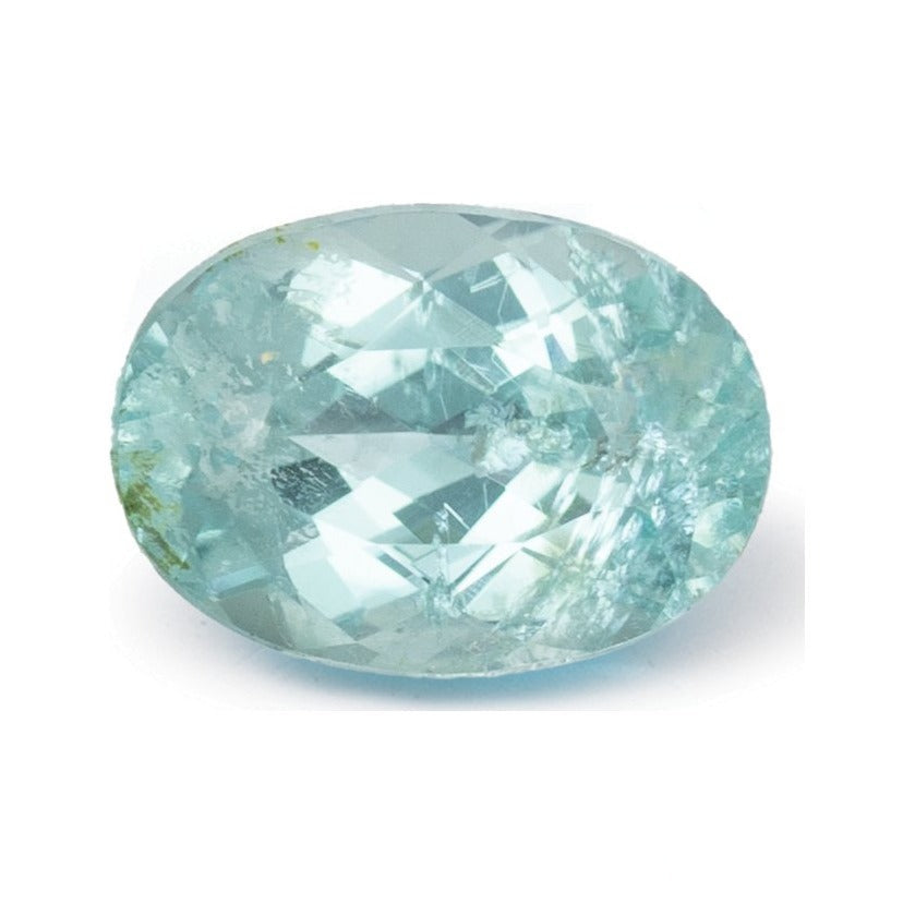 1.10 ct natural blue tourmaline from Mozambique, oval cut | Sapphire Row · cut7