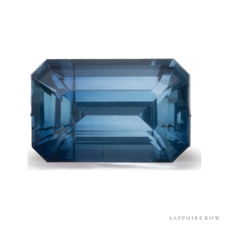 1.09 ct natural blue sapphire from Madagascar, emerald cut | Sapphire Row · cut6