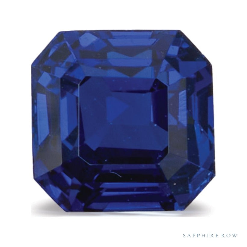 1.09 ct natural blue sapphire from Sri Lanka, asscher cut | Sapphire Row · cut7