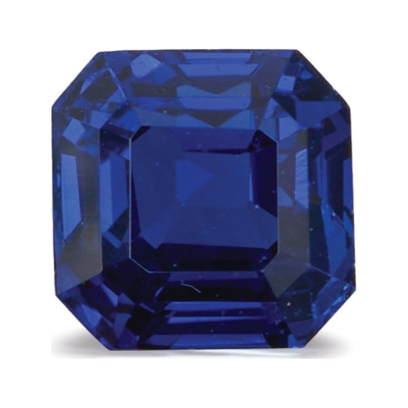 1.09 ct natural blue sapphire from Sri Lanka, asscher cut | Sapphire Row · cut7