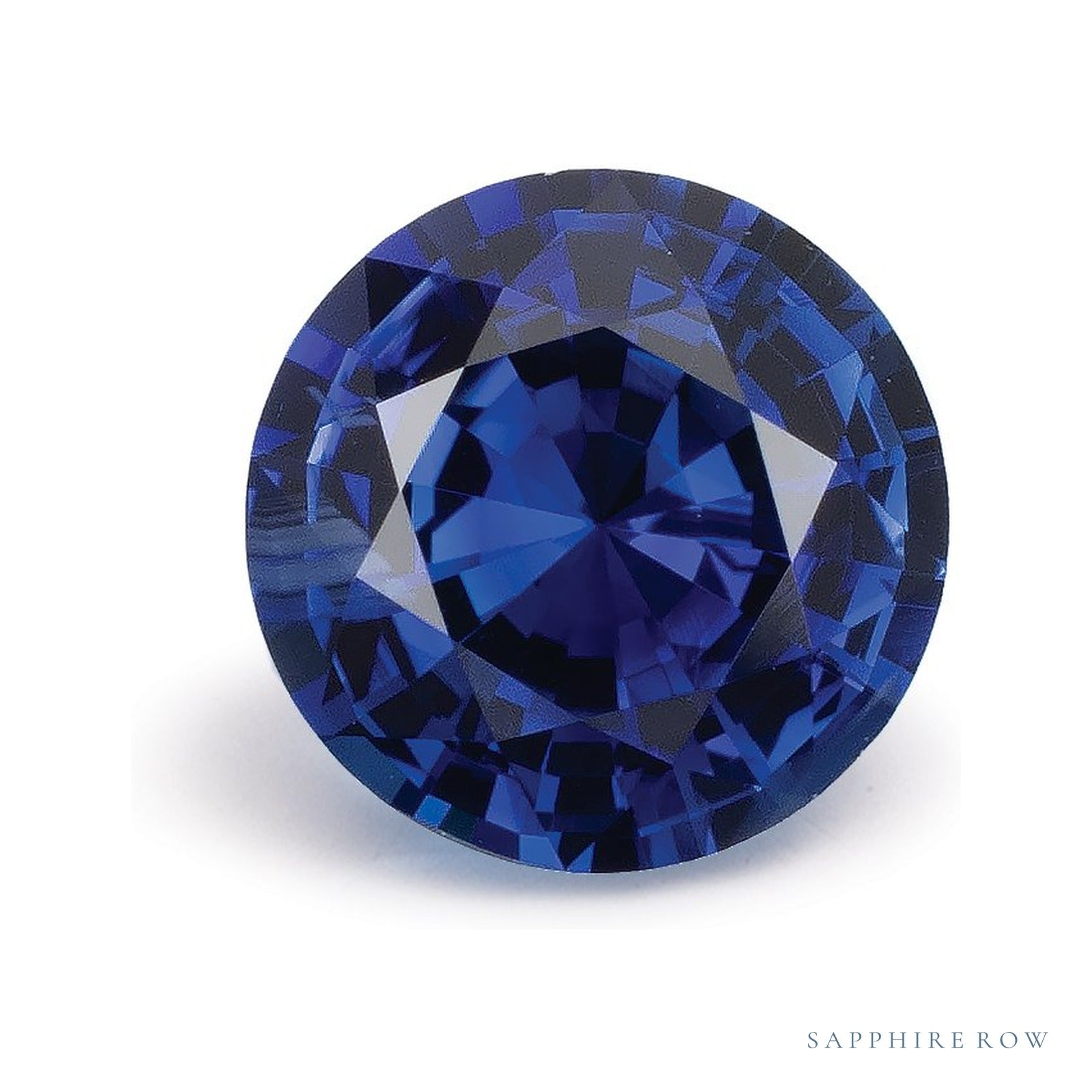 1.08 ct natural blue sapphire from Sri Lanka, round cut | Sapphire Row · cut4