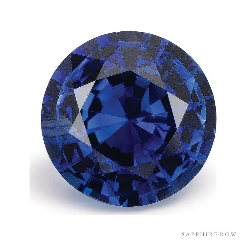 1.08 ct natural blue sapphire from Sri Lanka, round cut | Sapphire Row · cut7