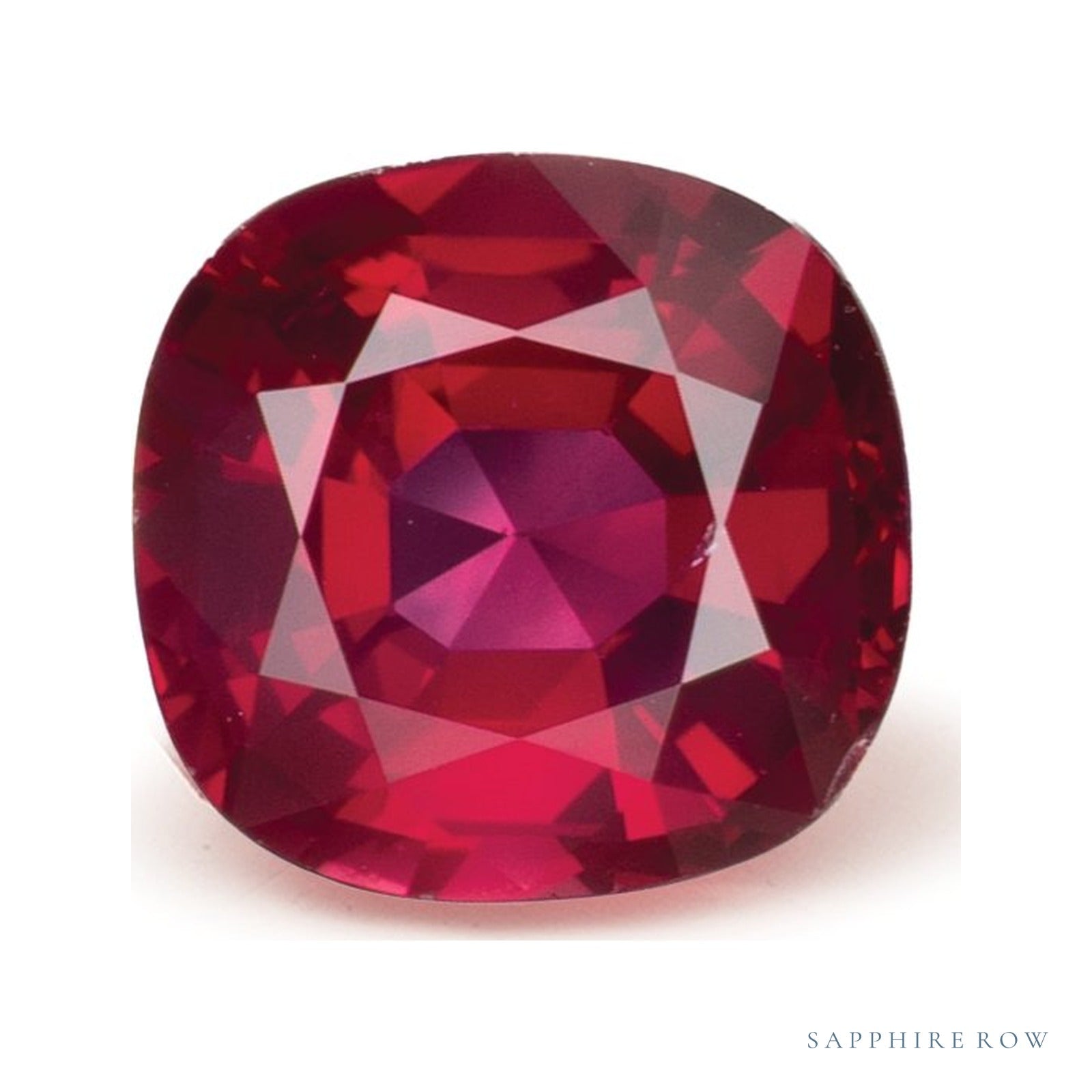 1.07 ct natural red ruby from Mozambique, cushion cut | Sapphire Row · cut4