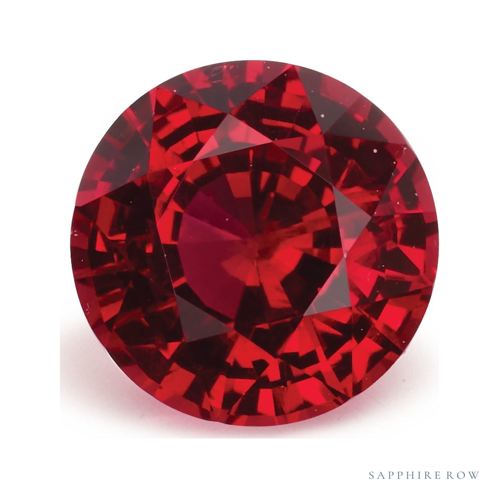 1.07 ct natural red ruby from Mozambique, round cut | Sapphire Row · cut4
