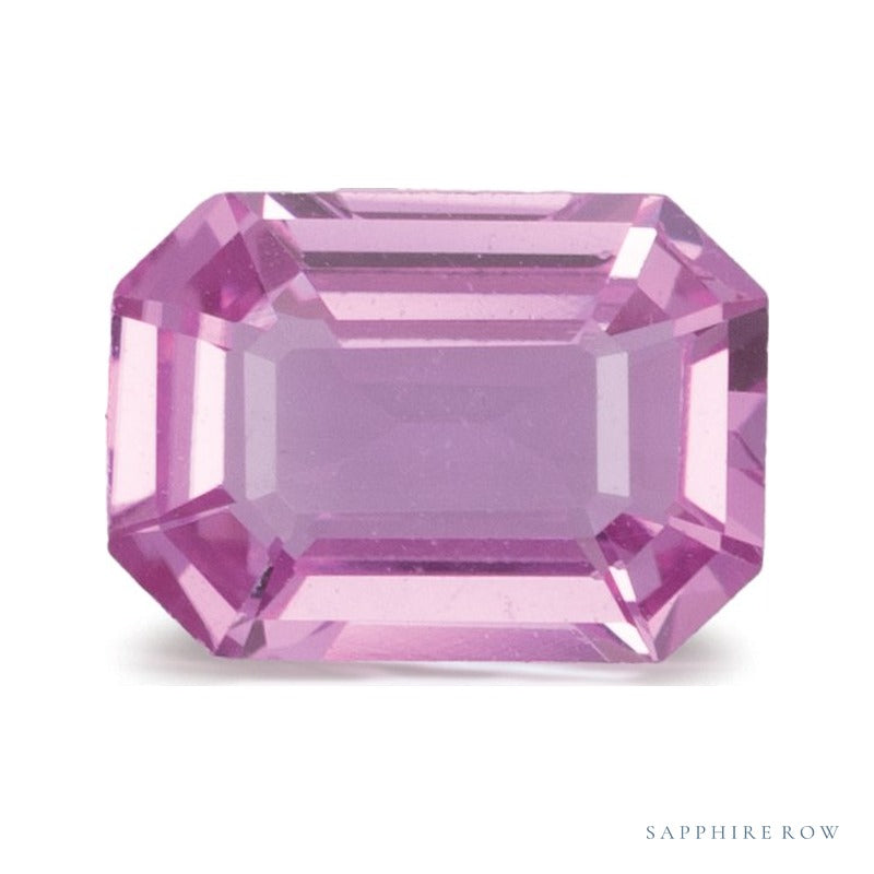 1.07 ct natural pink sapphire from Sri Lanka, emerald cut | Sapphire Row · cut6