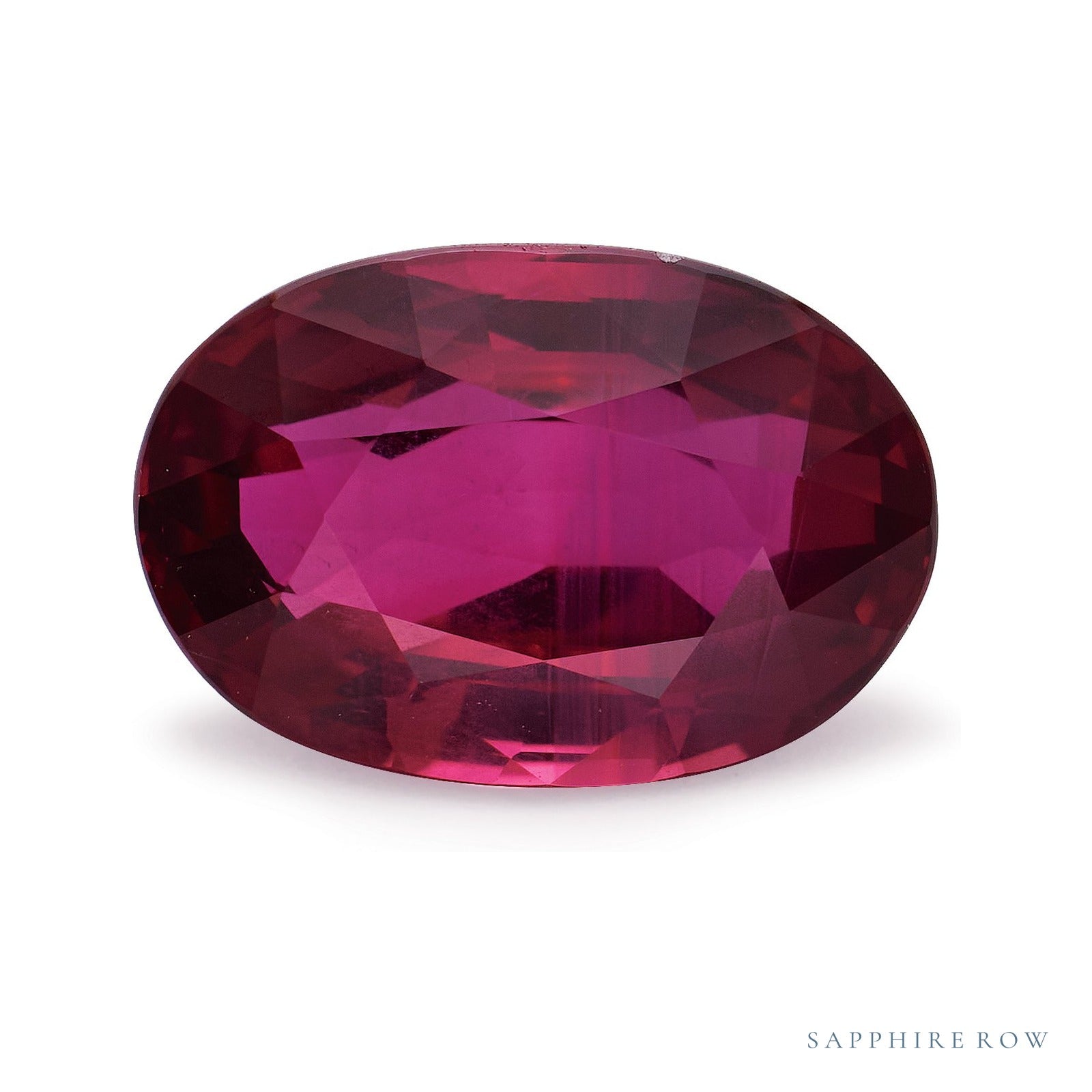 1.06 ct natural red ruby from Mozambique, oval cut | Sapphire Row · cut4
