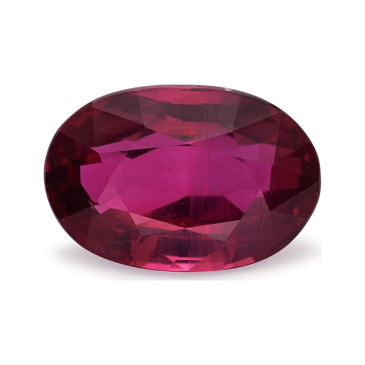 1.06 ct natural red ruby from Mozambique, oval cut | Sapphire Row · cut7