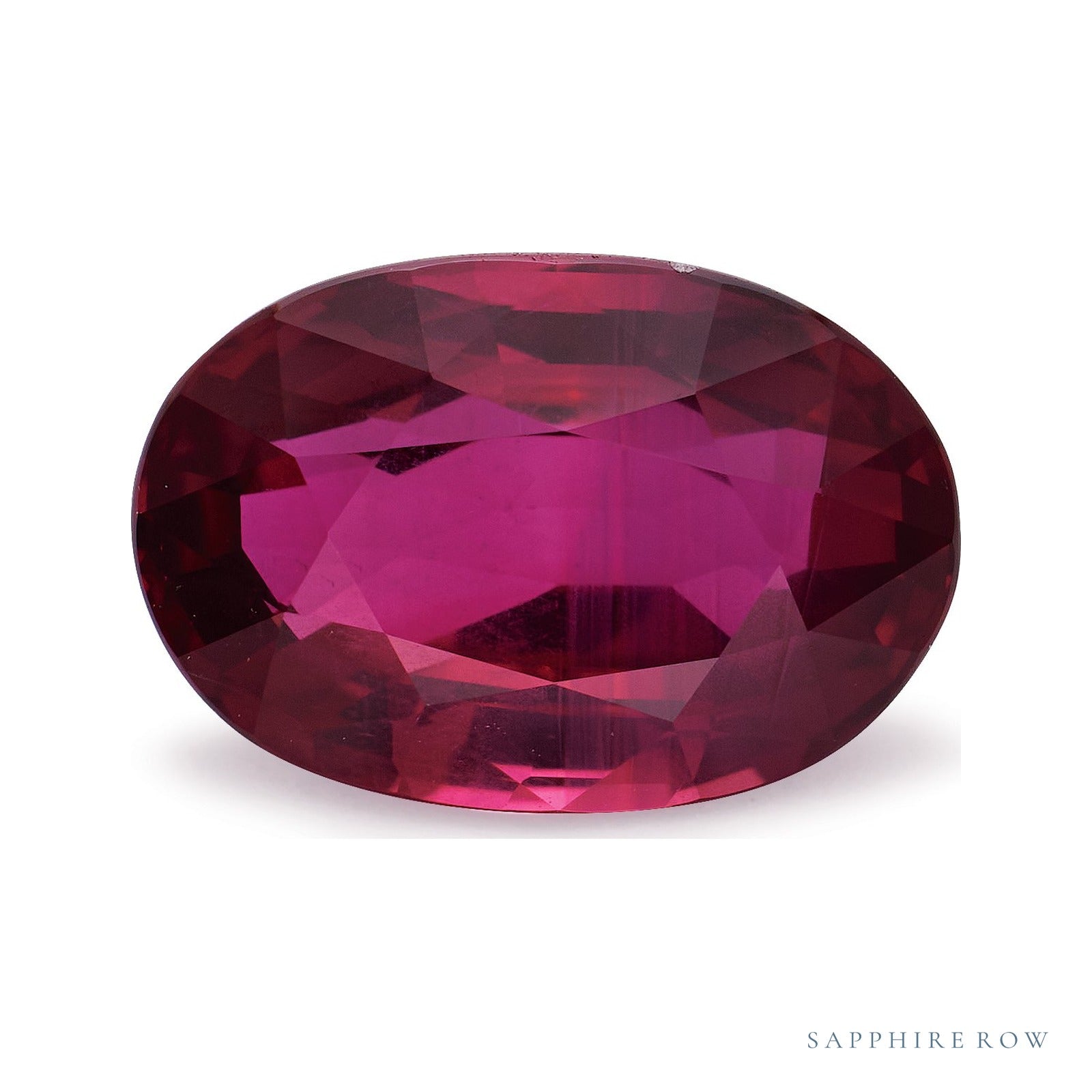 1.06 ct natural red ruby from Mozambique, oval cut | Sapphire Row · cut4
