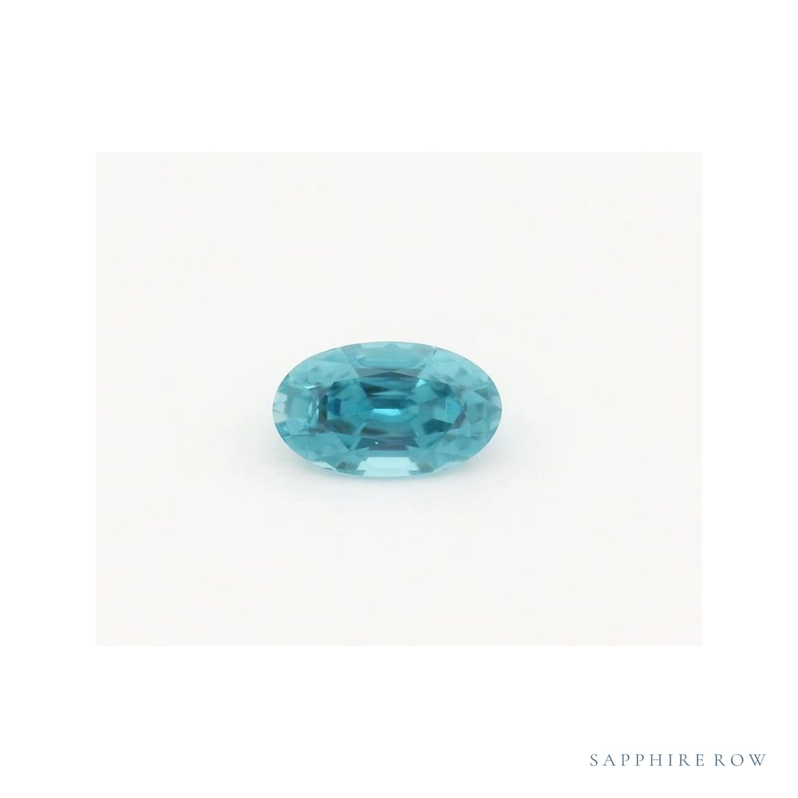 1.06 ct natural blue zircon from Cambodia, oval cut | Sapphire Row · cut4
