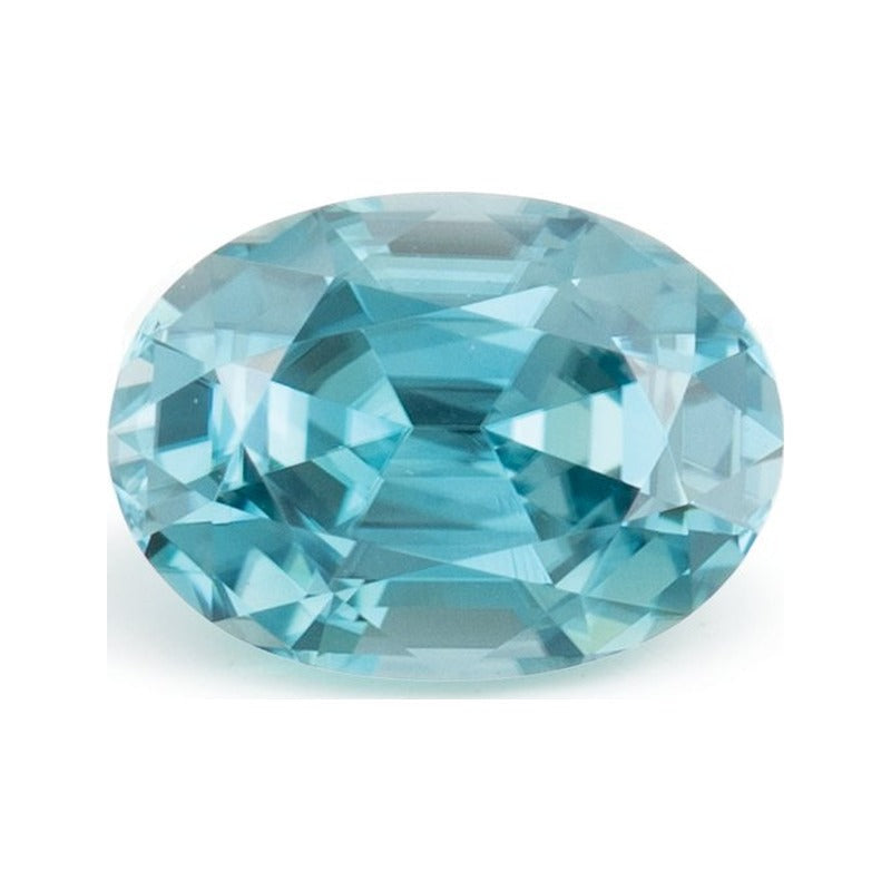 1.06 ct natural blue zircon from Cambodia, oval cut | Sapphire Row · cut7