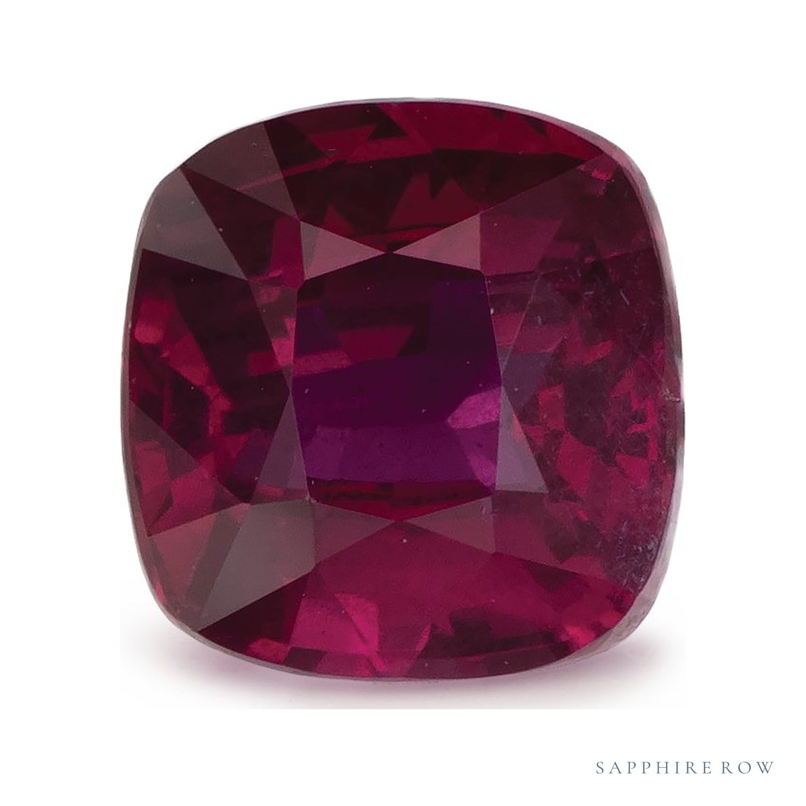 1.05 ct natural red ruby from Mozambique, cushion cut | Sapphire Row · cut4