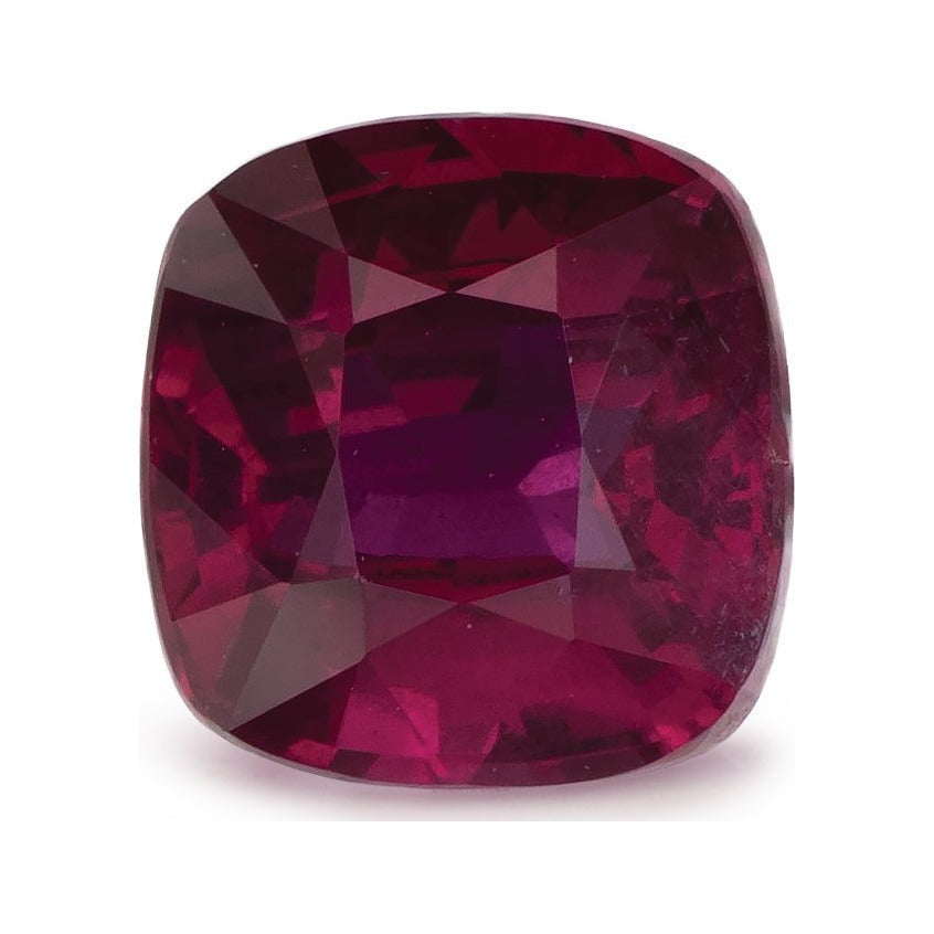 1.05 ct natural red ruby from Mozambique, cushion cut | Sapphire Row · cut7