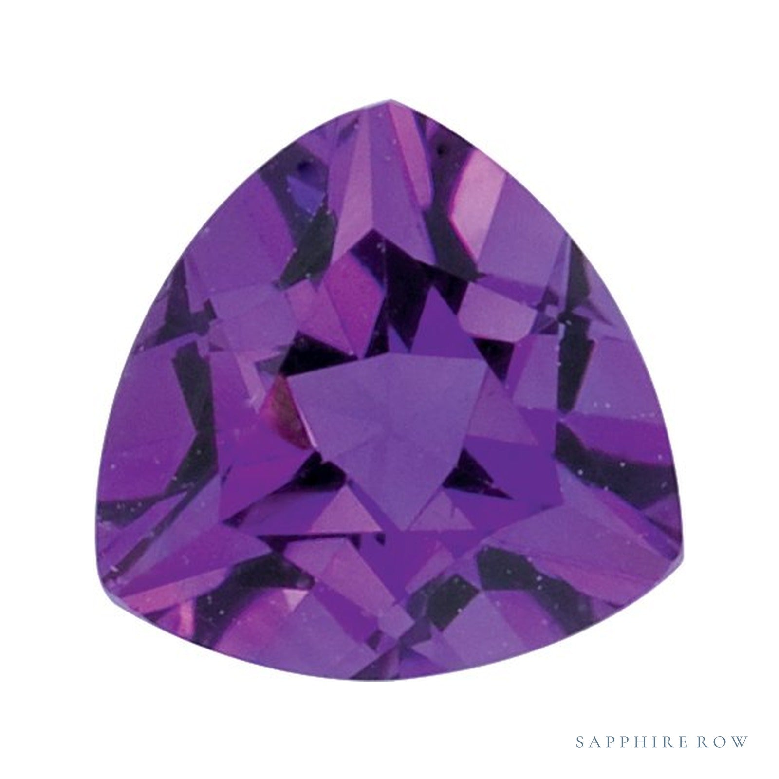 4 mm natural purple amethyst, trillion cut | Sapphire Row · cut4
