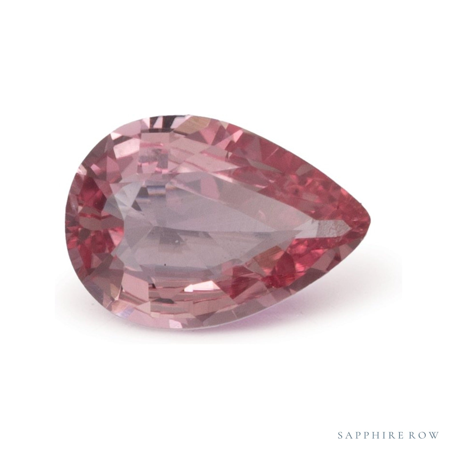 1.05 ct natural padparadscha sapphire from Sri Lanka, pear cut | Sapphire Row · cut4