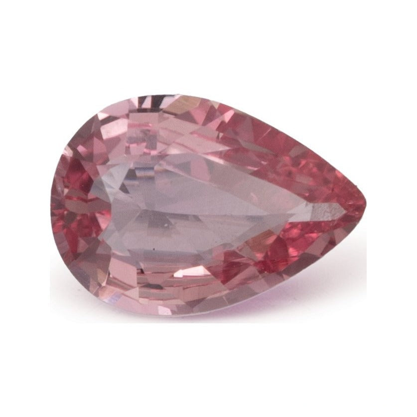 1.05 ct natural padparadscha sapphire from Sri Lanka, pear cut | Sapphire Row · cut7