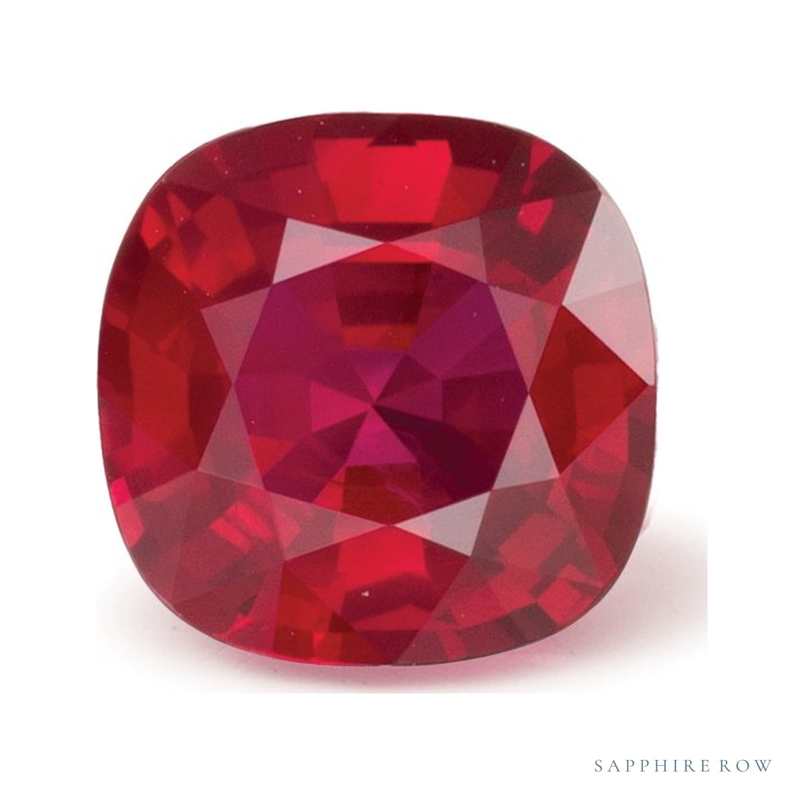 1.04 ct natural red ruby from Mozambique, cushion cut | Sapphire Row · cut4