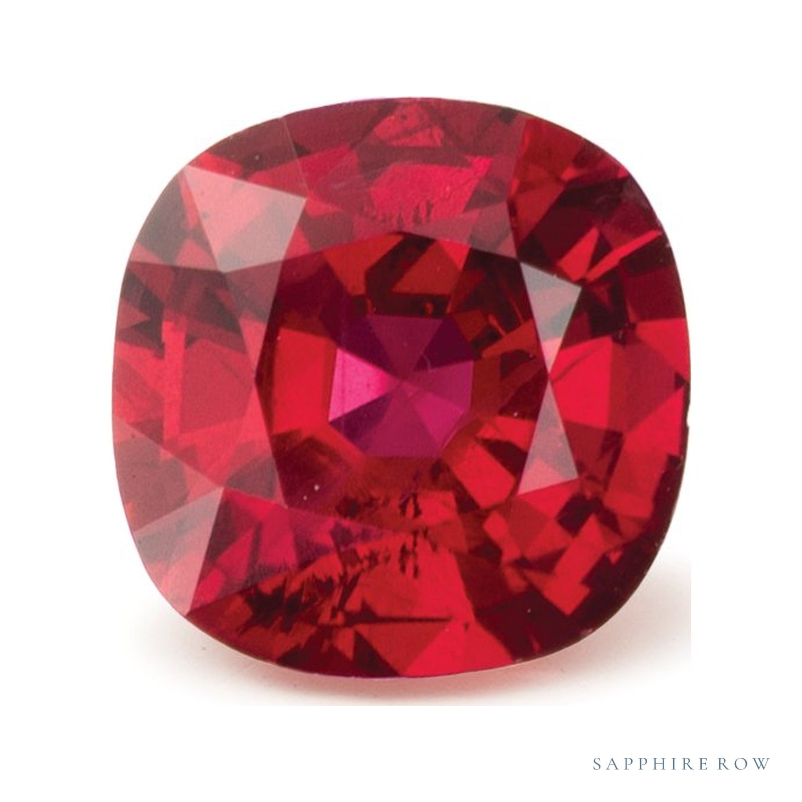1.04 ct natural red ruby from Mozambique, cushion cut | Sapphire Row · cut4