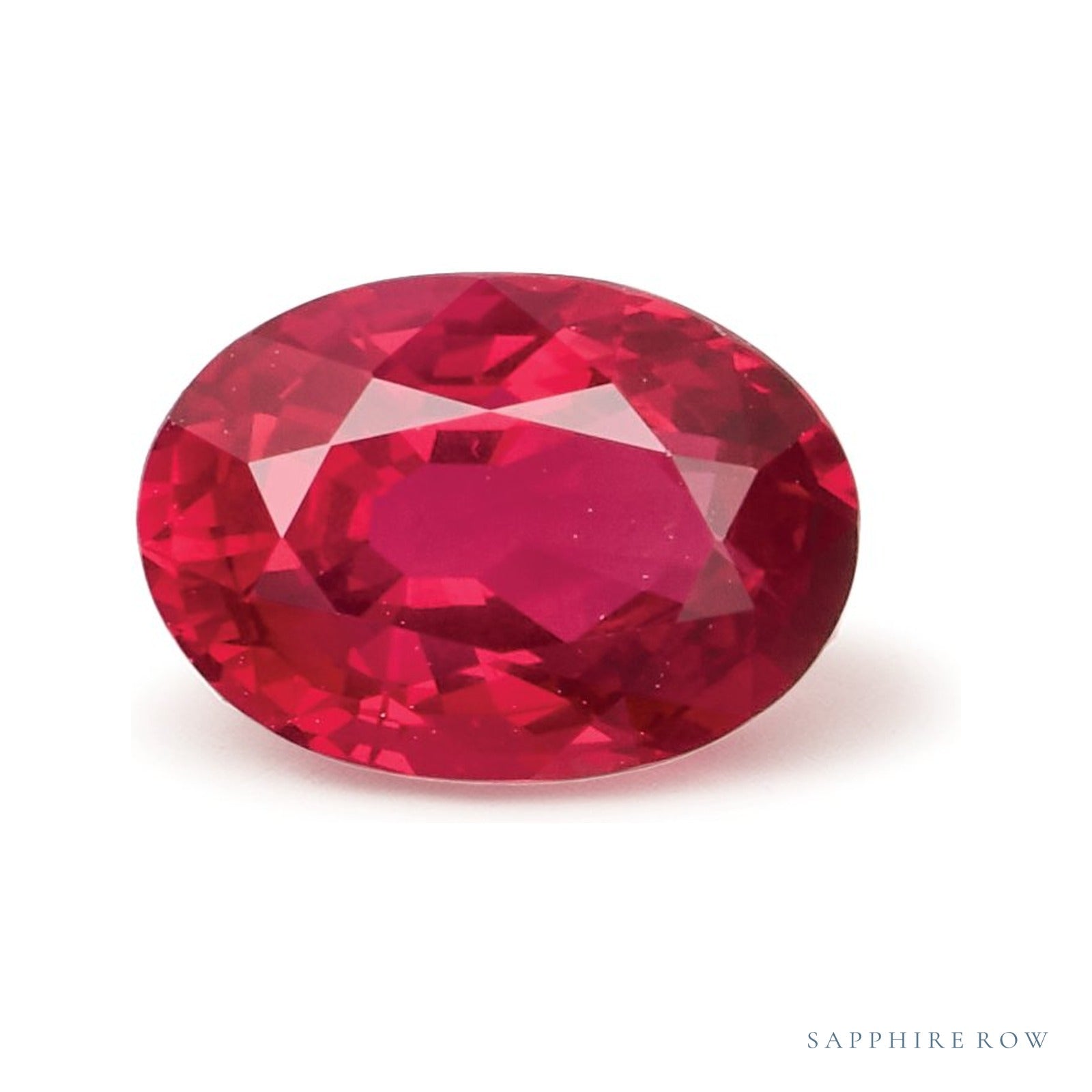 1.04 ct natural red ruby from Mozambique, oval cut | Sapphire Row · cut4