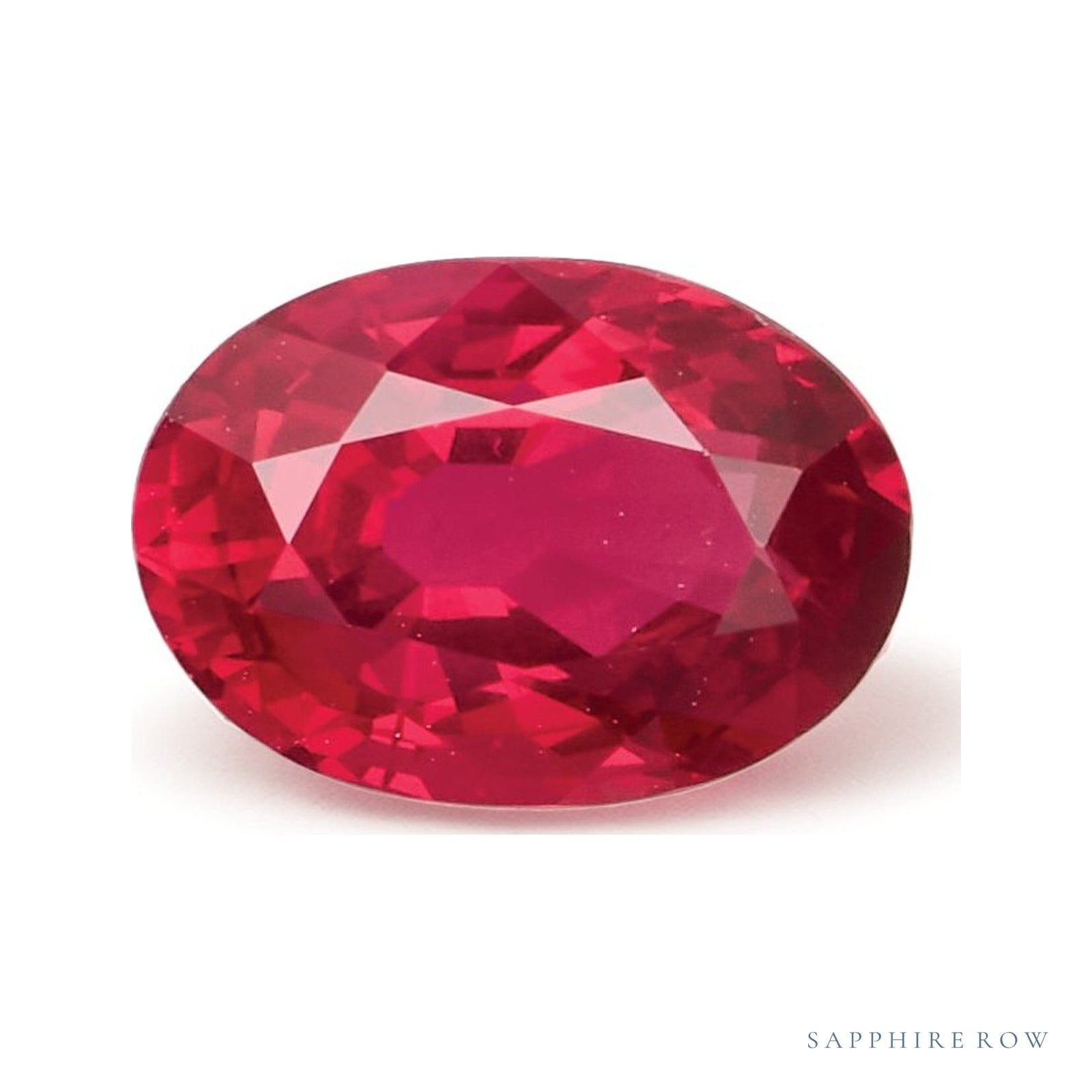 1.04 ct natural red ruby from Mozambique, oval cut | Sapphire Row · cut4
