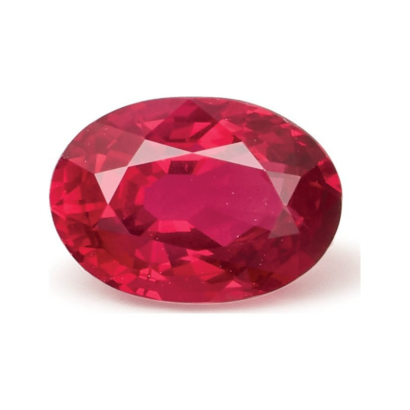 1.04 ct natural red ruby from Mozambique, oval cut | Sapphire Row · cut7