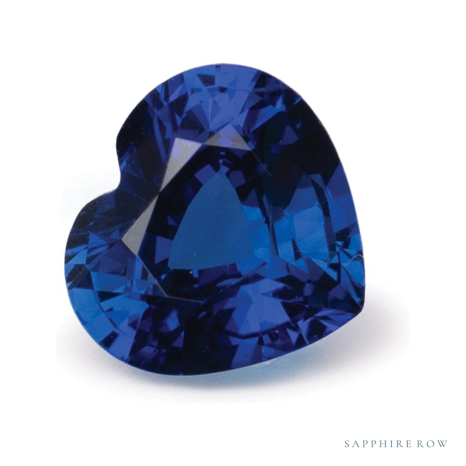 1.04 ct natural blue sapphire from Thailand, heart cut | Sapphire Row · cut4
