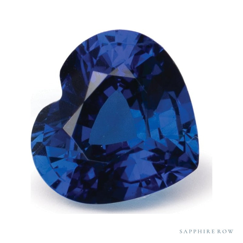 1.04 ct natural blue sapphire from Thailand, heart cut | Sapphire Row · cut7