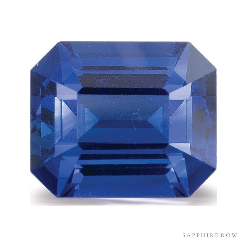 1.04 ct natural blue sapphire from Sri Lanka, emerald cut | Sapphire Row · cut6