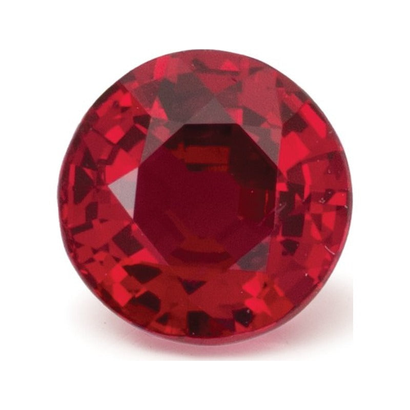 1.02 ct natural red ruby from Mozambique, round cut | Sapphire Row · cut7