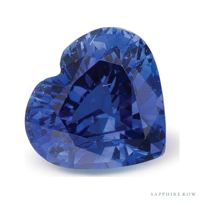 1.01 ct natural blue sapphire from Thailand, heart cut | Sapphire Row · cut7