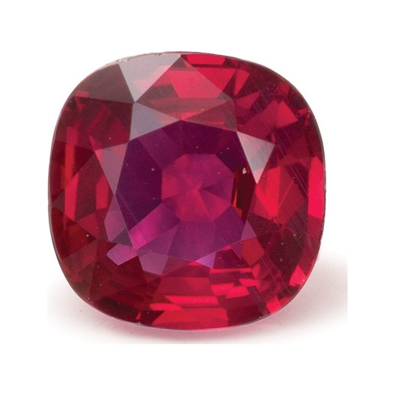 1.00 ct natural red ruby from Mozambique, cushion cut | Sapphire Row · cut7
