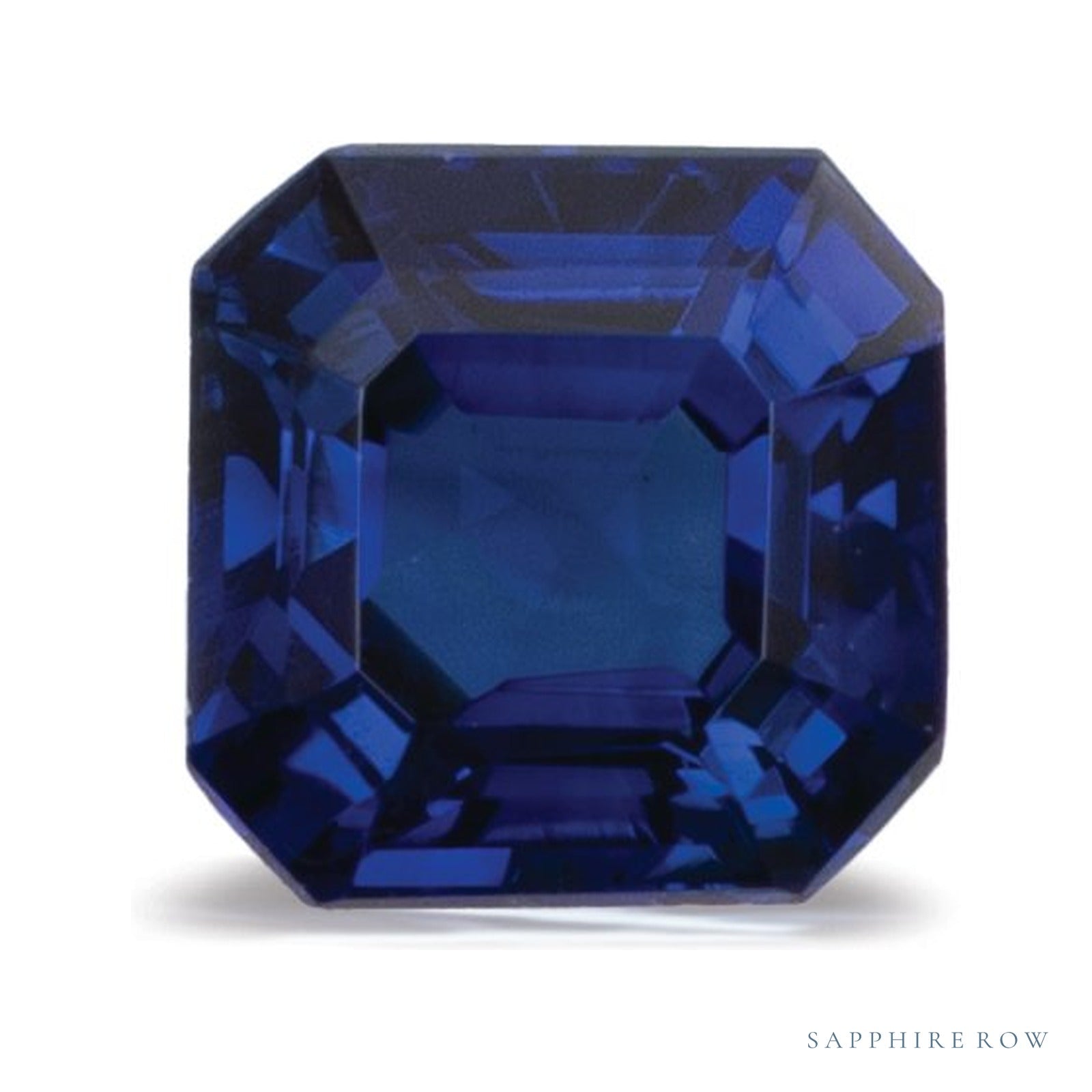 1.00 ct natural blue sapphire from Sri Lanka, asscher cut | Sapphire Row · cut4