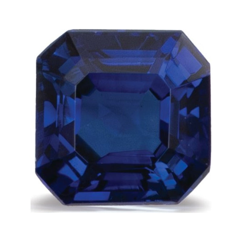 1.00 ct natural blue sapphire from Sri Lanka, asscher cut | Sapphire Row · cut7